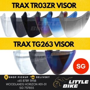TRAX motorcycle helmet visor for TR03zr race zr tg263 tg263e TZ301 clear smoke iridium rainbow visors