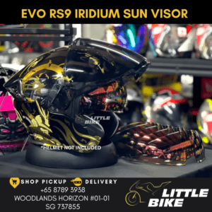 EVO RS9 Iridium Red Sun Visor