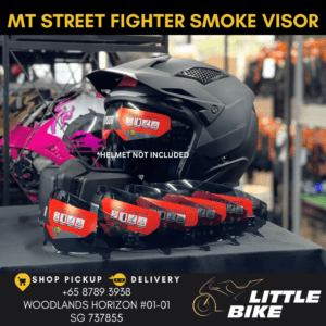 MT Helmet Street fighter Smoke Sun Visor
