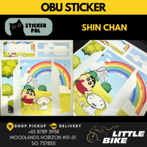 OBU motorcycle sticker Shin Chan decal vinyl skin wrap