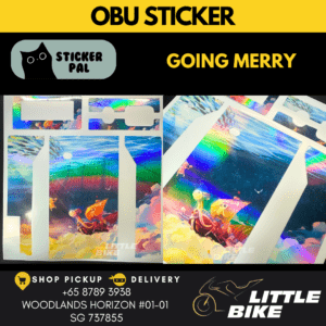 OBU motorcycle sticker GOING MERRY decal vinyl skin wrap