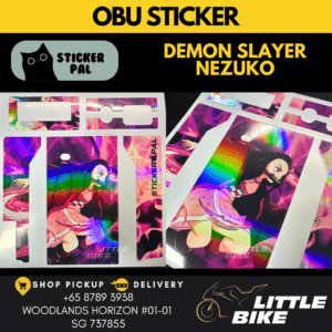 OBU motorcycle sticker Demon Slayer Nezuko decal vinyl skin wrap