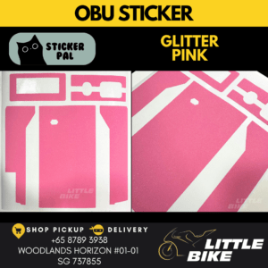 OBU motorcycle sticker Gliter Pink decal vinyl skin wrap