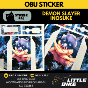 OBU motorcycle sticker Demon Slayer Inosuke decal vinyl skin wrap