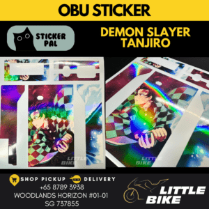 OBU motorcycle sticker Demon Slayer Tanjiro decal vinyl skin wrap
