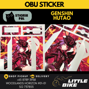 OBU motorcycle sticker Genshin Hutao decal vinyl skin wrap