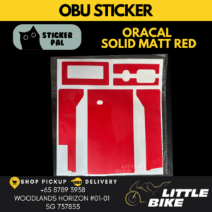 OBU motorcycle sticker Oracal Solid Matt Red decal vinyl skin wrap