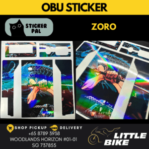 OBU motorcycle sticker ZORO decal vinyl skin wrap