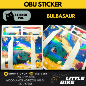 OBU motorcycle sticker BULBASAUR decal vinyl skin wrap