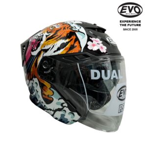 PSB Approved Motorcycle helmet EVO RS9 Snake & Tiger