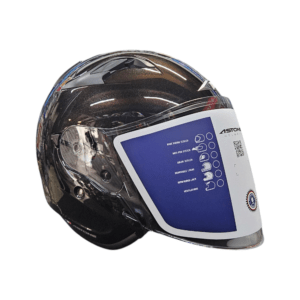 Astone Gloss black PSB approved Motorcycle Helmet