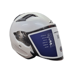 Astone Gloss Pearl White PSB approved Motorcycle Helmet