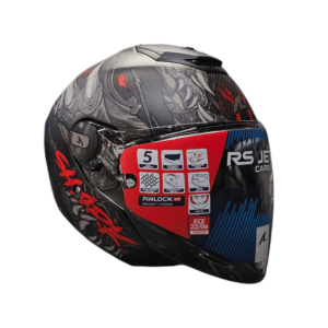 Shark RS Jet Carbon Shaytan Black/Red /Grey Helmet (KRA)