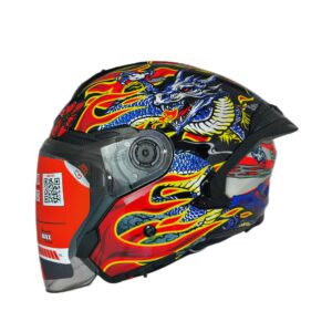 MT Helmets Cosmo SV Dragon Fire B5 Gloss