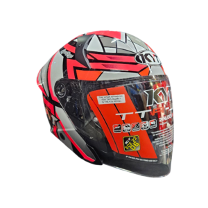 PSB Approved KYT TTR-JET Mosaic Fuxia Double visor Sun visor Motorcycle helmet