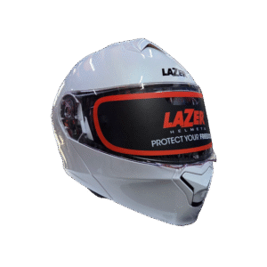 LAZER MH7 Solid Gloss White Modular helmet PSB Approved