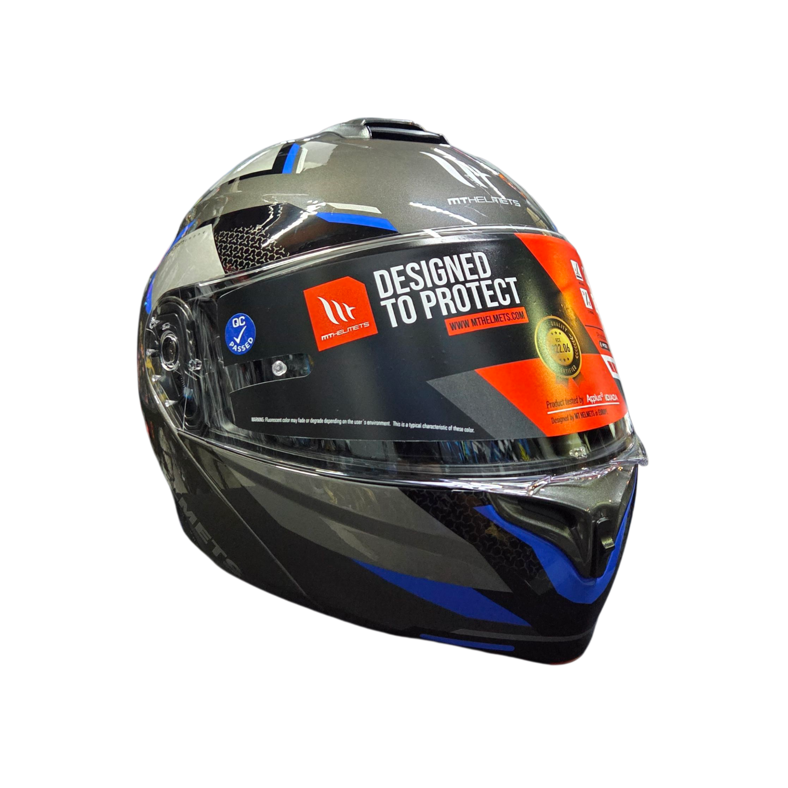 MT HELMET Storm SV Drone D7 Gloss Blue