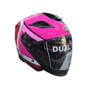 ECE 22.06 Motorcycle helmet EVO RS10 Experience Pink White Red