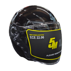 5M 1.1 V2 Gloss Black Helmet ECE 22.06