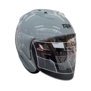 PSB Approved Trax TR03ZR Baslt Grey Motorcycle helmet