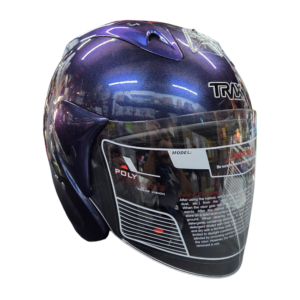 PSB Approved Trax TR03ZR Dragon blue Motorcycle helmet