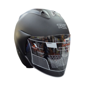 PSB Approved Trax TR03ZR Matt black Motorcycle helmet