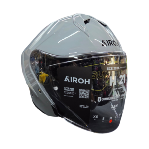 Airoh H21 jet helmet Concrete Gloss Grey ECE22.06