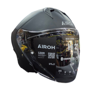 Airoh H21 jet helmet Matt black ECE22.06