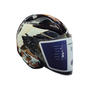 [Limtited Edition] Astone DJR Helmet Crane Gloss Black BM19