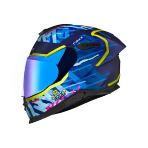 NEXX HELMET Y.100R Urbangram Indigo Blue ECE22.06